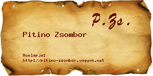 Pitino Zsombor névjegykártya